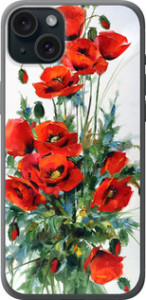 Чехол на iPhone 15 Plus Маки 523u-3097 (Білий)