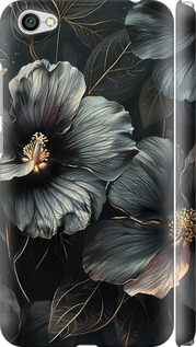 Чохол на Xiaomi Redmi Note 5A Чорні квіти 6031m-1401 (Сірий)
