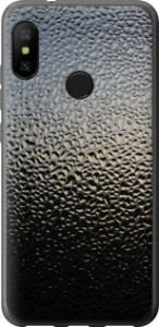 Чехол на Xiaomi Redmi 6 Pro Мокрое стекло 245u-1595 (Серый)
