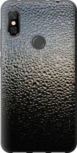 Чехол на Xiaomi Redmi Note 6 Pro Мокрое стекло 245t-1551 (Серый)