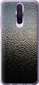 Чехол на Xiaomi Redmi K30 Мокрое стекло 245t-1836 (Серый)