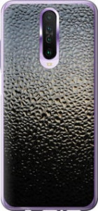 Чехол на Xiaomi Redmi K30 Мокрое стекло 245u-1836 (Серый)