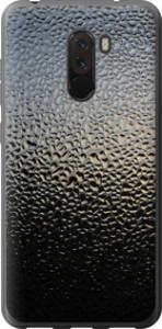 Чехол на Xiaomi Pocophone F1 Мокрое стекло 245t-1556 (Серый)