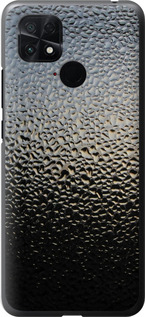 Чехол на Xiaomi Poco C40 Мокрое стекло 245u-2701 (Серый)
