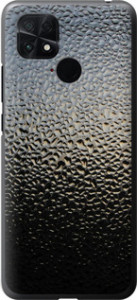 Чехол на Xiaomi Poco C40 Мокрое стекло 245u-2701 (Серый)