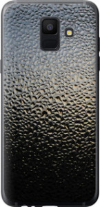 Чехол на Samsung Galaxy A6 2018 Мокрое стекло 245t-1480 (Серый)