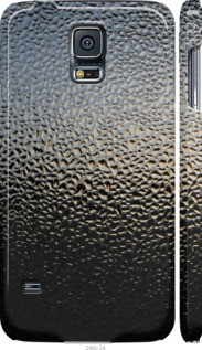 Чехол на Samsung Galaxy S5 Duos SM G900FD Мокрое стекло 245m-62 (Серый)