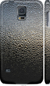 Чехол на Samsung Galaxy S5 Duos SM G900FD Мокрое стекло 245m-62 (Серый)
