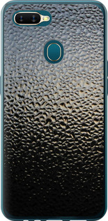 Чехол на Oppo A5S Мокрое стекло 245u-1892 (Серый)