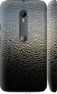Чехол на Motorola Moto G3 Мокрое стекло 245m-318 (Серый)