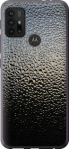 Чехол на Motorola Moto G30 Мокрое стекло 245u-2320 (Серый)