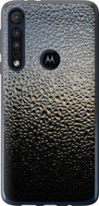 Чехол на Motorola One Macro Мокрое стекло 245u-1812 (Серый)