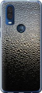 Чехол на Motorola One Vision Мокрое стекло 245u-1782 (Серый)