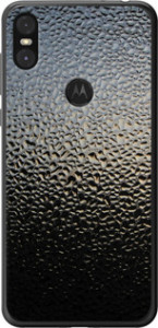 Чехол на Motorola One Мокрое стекло 245t-1589 (Серый)