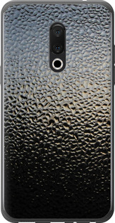 Чехол на Meizu 15 Plus Мокрое стекло 245u-1473 (Серый)