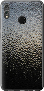 Чехол на Huawei Honor 8X Мокрое стекло 245t-1596 (Серый)