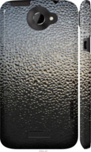 Чехол на HTC One X+ Мокрое стекло 245c-69 (Серый)