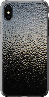 Чехол на iPhone X Мокрое стекло 245t-1050 (Серый)
