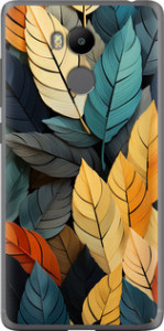 Чехол на Xiaomi Redmi 4 pro Кольорове листя 5644u-438 (Серый) для Xiaomi Redmi 4 Pro