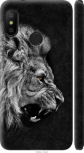 Чохол на Xiaomi Redmi 6 Pro Лев 1080m-1595 (Чорний)