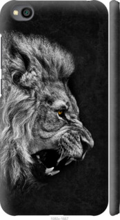 Чехол на Xiaomi Redmi Go Лев 1080m-1667 (Чорний)