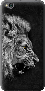 Чехол на Xiaomi Redmi Go Лев 1080u-1667 (Чорний)