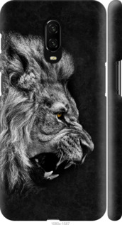 Чехол на OnePlus 6T Лев 1080m-1587 (Черный)