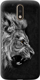 Чехол на Motorola MOTO G4 PLUS Лев 1080u-953 (Черный)