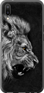 Чехол на Meizu E3 Лев 1080u-1518 (Черный)