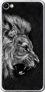 Чехол на Meizu U20 Лев 1080t-416 (Черный)