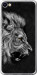 Чехол на Meizu U20 Лев 1080t-416 (Черный)