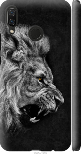 Чехол на Huawei Nova 3 Лев 1080m-1535 (Черный)