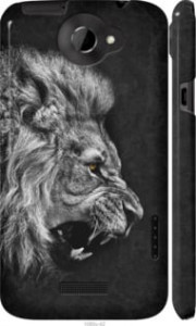 Чехол на HTC One X Лев 1080c-42 (Черный)