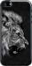 Чехол на iPhone 5 Лев 1080t-18 (Черный)