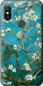 Чехол на Xiaomi Redmi Note 6 Pro Винсент Ван Гог. Сакура 841t-1551 (Голубой)