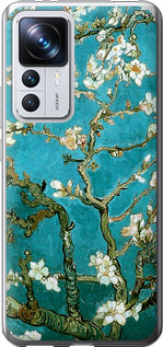 Чехол на Xiaomi Redmi K50 Ultra Винсент Ван Гог. Сакура 841u-3331 (Голубой)