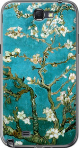 Чохол на Samsung Galaxy Note 2 N7100 Вінсент Ван Гог. Сакура 841t-17 (Голубий)