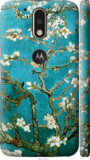 Чохол на Motorola MOTO G4 PLUS Винсент Ван Гог. Сакура 841m-953 (Голубий)