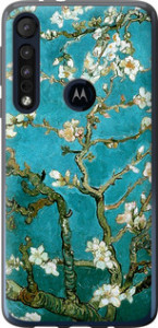 Чохол на Motorola One Macro Винсент Ван Гог. Сакура 841u-1812 (Голубий)