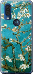 Чехол на Motorola One Vision Винсент Ван Гог. Сакура 841u-1782 (Голубой)