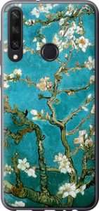 Чехол на Huawei Y6p Винсент Ван Гог. Сакура 841u-1952 (Голубой)