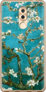 Чехол на Huawei Honor 6X Винсент Ван Гог. Сакура 841t-460 (Голубой) для Huawei Mate 9 Lite