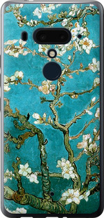 Чехол на HTC U12 Plus Винсент Ван Гог. Сакура 841u-1712 (Голубой)