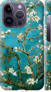 Чехол на iPhone 14 Pro Винсент Ван Гог. Сакура 841m-2646 (Голубой)