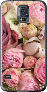 Чехол на Samsung Galaxy S5 Duos SM G900FD Розы v2 2320t-62 (Розовый)