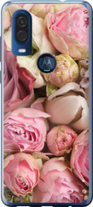 Чехол на Motorola One Vision Розы v2 2320u-1782 (Розовый)