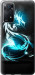 Чехол на Xiaomi Redmi Note 12 Pro Бело-голубой огненный дракон 113u-3019 (Голубой)