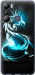 Чехол на Infinix Hot 20i Бело-голубой огненный дракон 113u-2964 (Голубой)