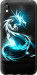 Чохол на Huawei Honor 8S Біло-блакитний вогняний дракон 113t-1679 (Блакитний)