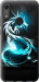 Чохол на Huawei Honor 8A Біло-блакитний вогняний дракон 113u-1635 (Блакитний)